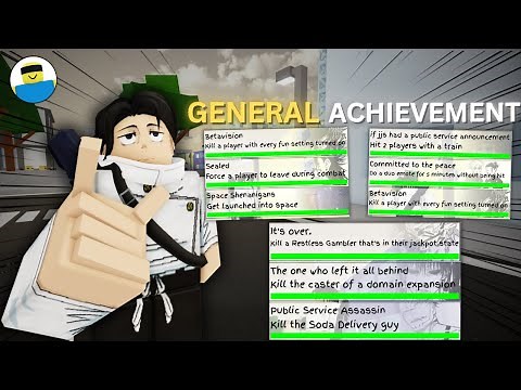 How to Complete All Of The GENERAL Achievements in Jujutsu Shenaningans Roblox (JJS)