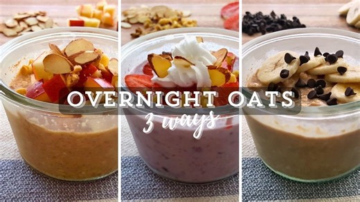3 irresistible fruity overnight oats recipes | Easy & healthy breakfast ideas!