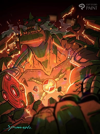 UUULTIMATE HUMUNGOUSAUR!! I love a lot of the Omniverse redesigns, so a while ago i did an illustration of Albedo as ultimate humungousaur in Omniverse. #ben10omniverse #albedo #ben10fanart #cartoonnetwork #artistsontiktok