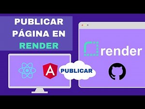 Publicar aplicación React o Angular en Render - Fácil, Gratis, 5 Minutos