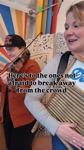 Della Mae on Instagram: "If you go with the crowd, you can’t out run ‘em. Streaming now. #bluegrass #americana #womeninmusic #songwriter"