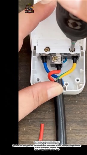 Perfect Cable Wiring for Power Plug 🔌 | Clean & Safe Connection Tutorial