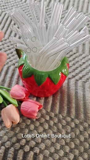 Reusable Eco-Friendly Glass Straws
