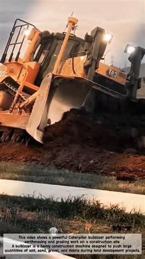 Powerful CAT Bulldozer at Work! #shorts