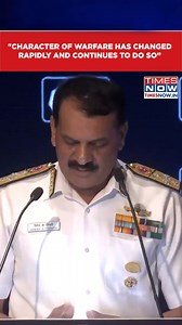 7.2K views · 68 reactions | Chief Of Naval Staff, Admiral D K Tripathi Says "Character Of Warfare Has Changed And..." #TNShorts #IndianNavy | TIMES NOW | Facebook