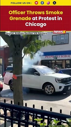Video Reveals Masked Officers Deploying Smoke Grenades During Chicago Protest