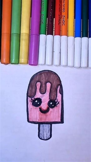 “Easy Cute Ice Cream Drawing 🖍️❣️“Can you draw this? 🍦👀”#shorts #icecream