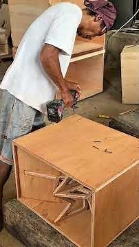12 inch speaker box subwoofer assembly process #tutorial #woodworking #speakerbox