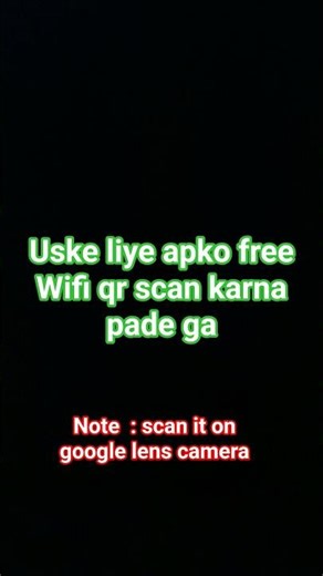 free wifi scan qr cde on Google lens camera #enjoy