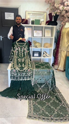 Back in stock Join our live now S H O O N O W Design Code:Uj1001 #memsaabofficial #embroidered #popular #partywear