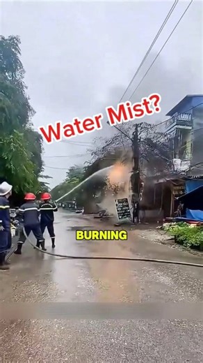 Firefighters are risking their lives battling blazes near electric poles 🔥⚡. Using water streams & mist, they try to control the flames — but one wrong move could mean getting electrocuted! 😳⚡ This shows just how dangerous it is to fight fires near power lines — the mix of burning, water, and electricity can be deadly. 💀⚡ 🙏 Respect to all the brave firefighters out there who face these risks to keep others safe. 👩‍🚒👨‍🚒❤️ 👉 What would you do if you saw fire this close to power poles? #Fi