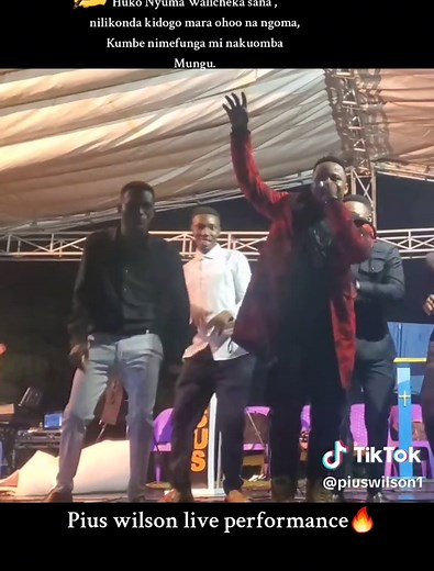 Huko Nyuma Walicheka Sana - Pius Wilson Live Performance