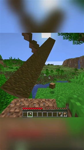 Falling Trees #minecraft #funny #modsminecraft