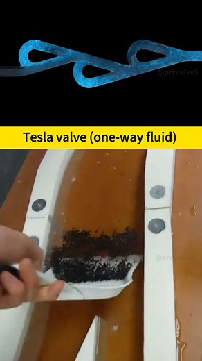 PRC Valve Media | How Does a Tesla Valve Work? Unidirectional Fluid Design #Valves #Industry #Machinery Equipment #knowledgeboost | Instagram