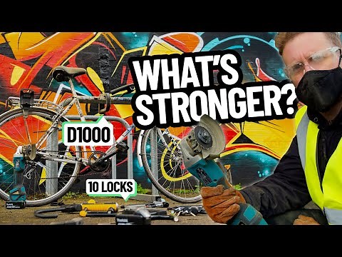 10 Locks vs 1 Hiplok D1000 – Ultimate Angle Grinder Strength Test!