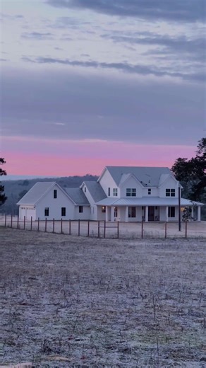 Charming Frosty Morning on the Farmhouse | Country Living