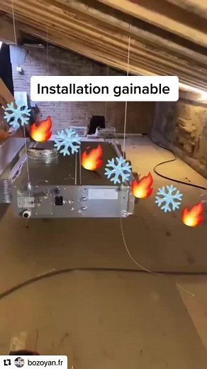 Installation d’une climatisation Gainable avec Airzone