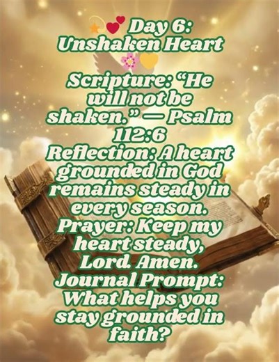 💫💕 Day 6: Unshaken Heart 🌸💛