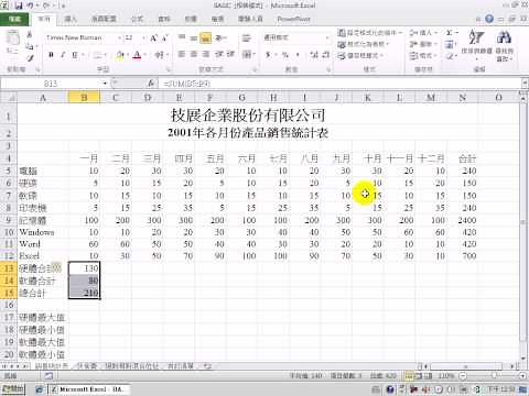 如何使用Excel中的MAX、MIN函數取出範圍中的最大、最小值(影音)