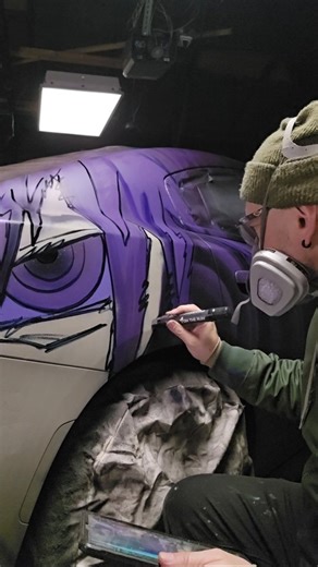 SNAGZ - Artist - Muralist on Instagram: "Plasti Dip tutorial 🎨 A Quick little process video, On a cool way to add fresh art to your ride. I offer both permanent and semi-permanent car art. Want to make a statement? Free consultations available. Wraps are cool—but I create one of one pieces! #CustomCars #chicagocars #PlastiDip #dipyourcar #Carart"