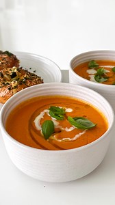 100K views · 1.1K reactions | Roast Veggie Soup  with a Herby Garlic...