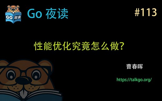 #113 性能优化究竟应该怎么做？【Go 夜读】