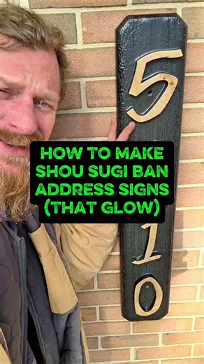 Shocks Art on Instagram: "How to make glowing address signs #diy #woodworking #shousugiban #glow"
