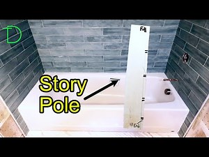 Layout your shower with a STORY POLE