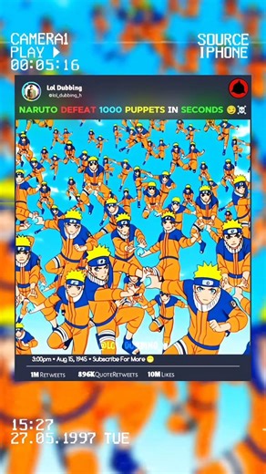 Naruto Defeat 1000 Puppets In Seconds 😏☠️… #shorts #anime #naruto