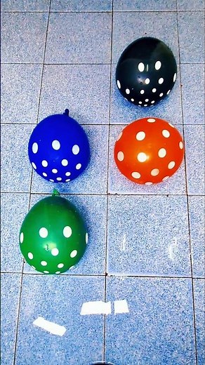 Satisfying Balloon Pop Green, Blue, Red & Black | #balloonpopping