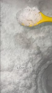 ASMR | Eating Snow Ice from the Fridge