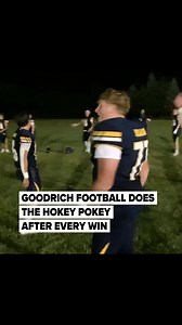 94K views · 1K reactions | : https://l.mlive.com/tq0v76 For Goodrich football, the Hokey Pokey is all about victory. The 2024 D4 state champs from Genesee County do the dance after every win. And they were back at it Thursday night after they opened their season defeating Frankenmuth 17-14. (Jake May/MLive.com) | The Flint Journal | Facebook