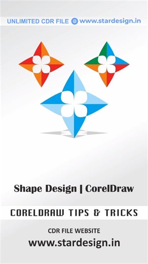 Star Design | Shape Design | CorelDraw #shorts #coreldrawtutorials #graphicdesign #advancedcoreltutorials | Instagram