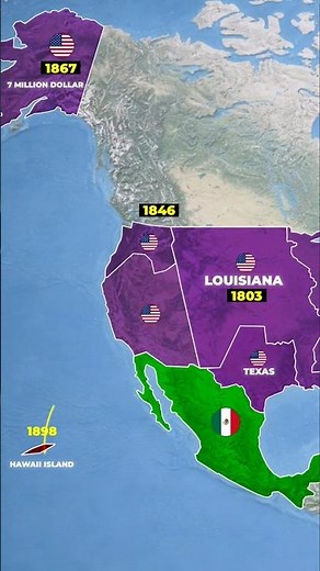 How Did America Become So Big? 🇺🇸😳 #history #usa #mapping