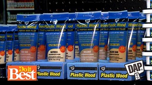 DAP Products introduces their new plastic wood professional wood filler. This product effectively fills in the dings and scratches in your woodwork. It is available in many different colors and only requires one application before it’s ready to sand and paint, giving your project a quicker turnaround time and easier cleanup. Check it out at your neighborhood #DoitBest store or online: https://bit.ly/2XWGXdN | Do it Best