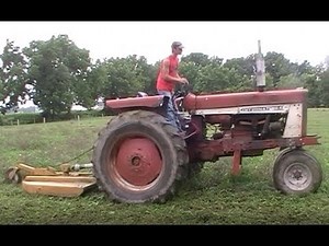 Brush-Hogging with the Old 656 International Farmall