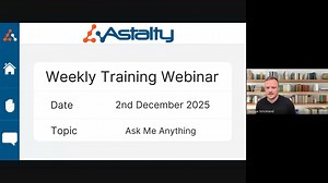 Astalty Weekly Training 2nd December 2025 - Ask Me Anything