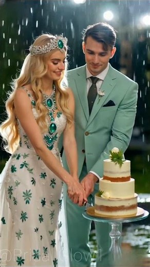 "Sweet Cake Cutting Moment – Bride & Groom"