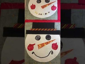 Snowman Table runner Tutorial