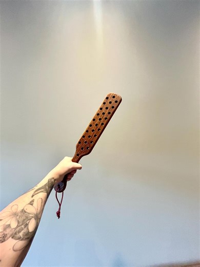 The Punisher Blister Paddle Handmade Wood Spanking Paddle With Holes, BDSM Impact Toy 50 Cm Long. - Etsy UK