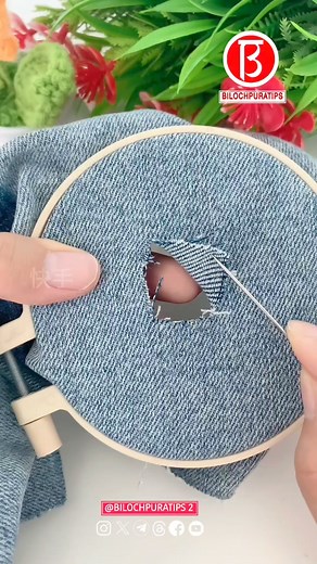 The holes in clothes and sheets look beautiful when repaired Part 649...