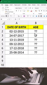 How to Calculate Age from Date of Birth in Excel (Fast & Easy Method!)