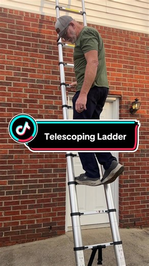 8.5 to 20.4ft aircraft aluminum can handle 330Lbs from TOPWIRE USA @TOPWIRE USA #ladders #climbing #roofing #costruction #colapingladder