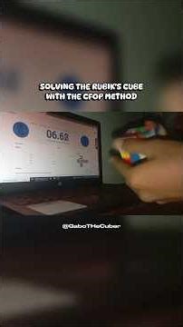 Solving The Rubik's Cube With The CFOP Method (Beginner) #shorts #rubikscube #cfop #cfopmethod #fypシ