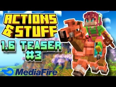 Minecraft Action and stuff Animation Mod 1.6 MediaFire link download || Mcpe !!