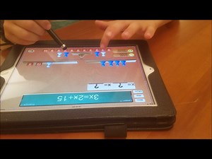 2.8K views · 29 reactions | In Lesson 11 of Hands-On Equations, students learn they can add a blue pawn to each side of the scale and still maintain the balance. This solution on the Hands-On Equations 2 app is provided by a 2nd-grade student. | Borenson Math | Facebook