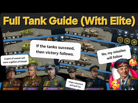Full Tank Guide --- With Elite --- World Conqueror 4