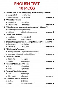 41K views · 195 reactions | English Test 10 MCQS with Answers #fblifestyle | Franklin - Online LET, CSE, IELTS & Celpip Private Tutorial | Facebook