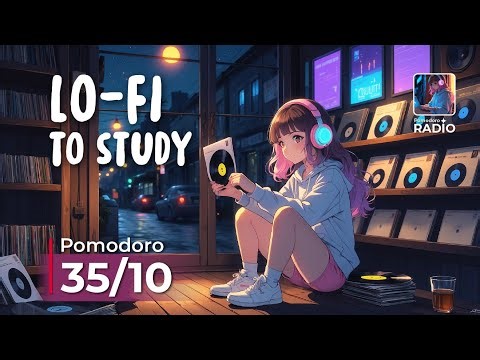 Pomodoro Timer 35/10 — Lo-Fi Study Session #27 📚 | Lo-fi Rain & Jazz for Focus