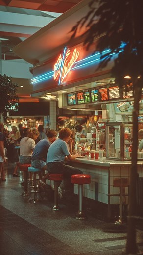 1980 Nights on Instagram: "Back when malls were the place to be! Neon lights, food court smells, and the sound of quarters in the arcade. What was your ritual? Where did you head first? 🛍️🍕🎶 Drop your pick ⬇️ Follow @1980nights for more 80s memories✨"